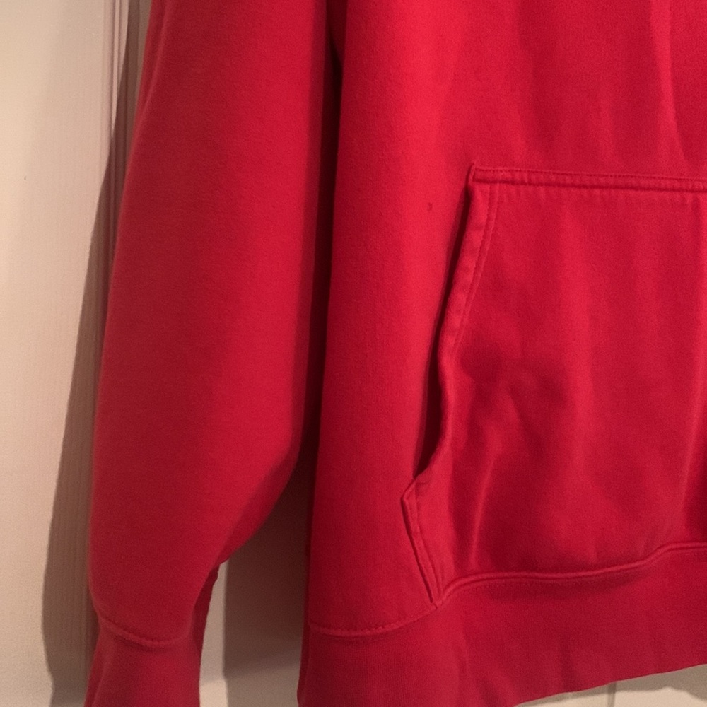 The North Face Red Jacket with Hood and Black Logo - Picture 6 of 10